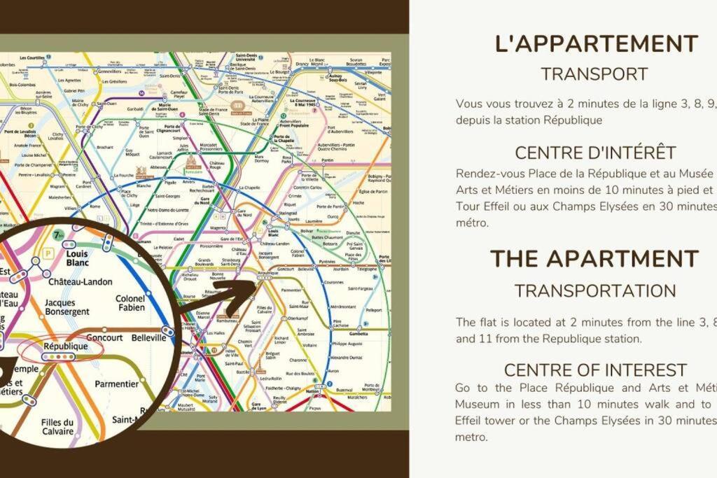 Appart 4Pers#1 Bedroom#Republique#Paris 3 外观 照片